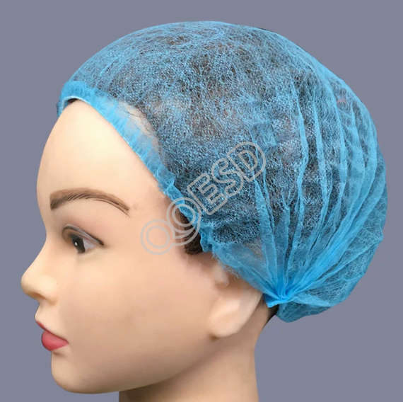 Bulk Disposable Strip Caps - Non-Woven Hairnet & Bouffant Head Cover for Kitchens & Workshops