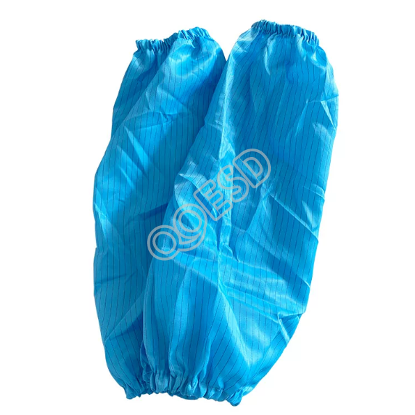 Anti-Static Sleeve Covers - Dust-Free ESD Oversleeves for Cleanroom & Workshop (Blue/White)