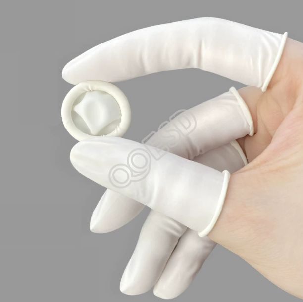 ESD Anti-Static Latex Finger Cots - Thickened Anti-Slip Rubber Guards for Electronics Assembly & Beauty