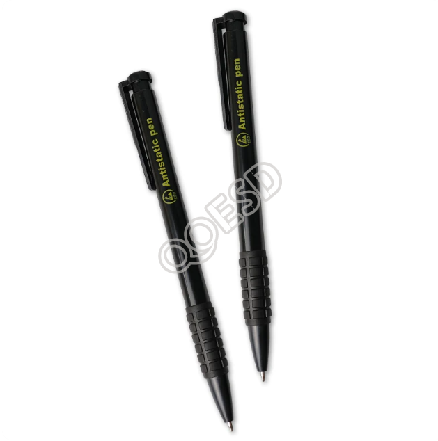 ESD Anti-Static Ballpoint Pen 0.7mm Retractable Press Type Dust-Free Cleanroom Pen for Electronics Factory Laboratory & SMT Workshop