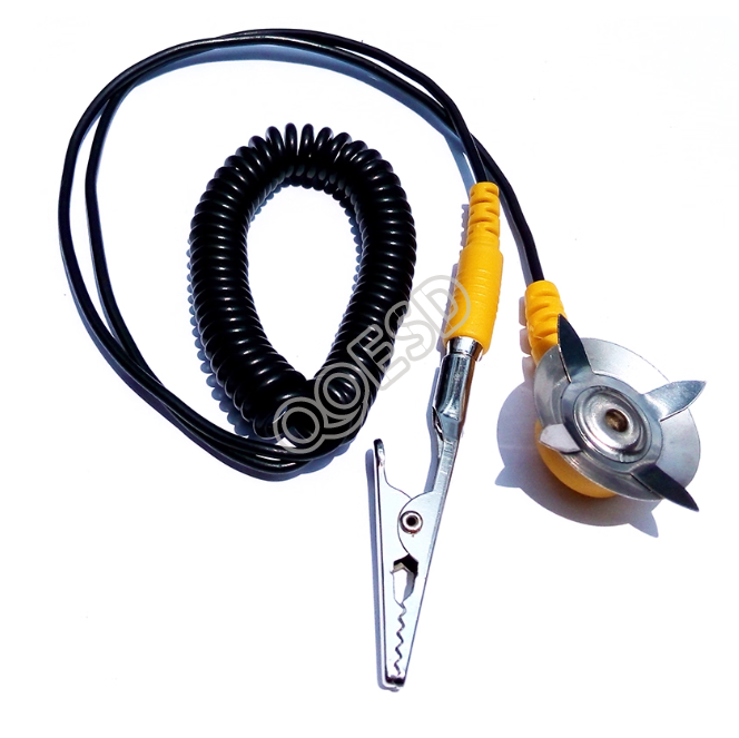 PU Coiled ESD Grounding Cord for Table Mat & Workbench