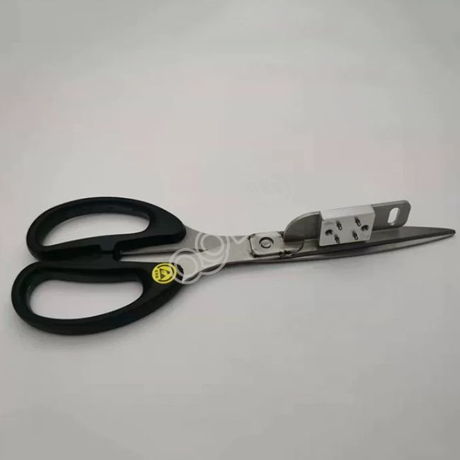 ESD Straight Flat Blade SMT Splicing Scissors with Anti-Static Handle