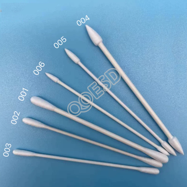 Cleanroom Cotton Swabs Anti-Static Industrial Swabs Large Medium Small Round & Pointed Double-Headed