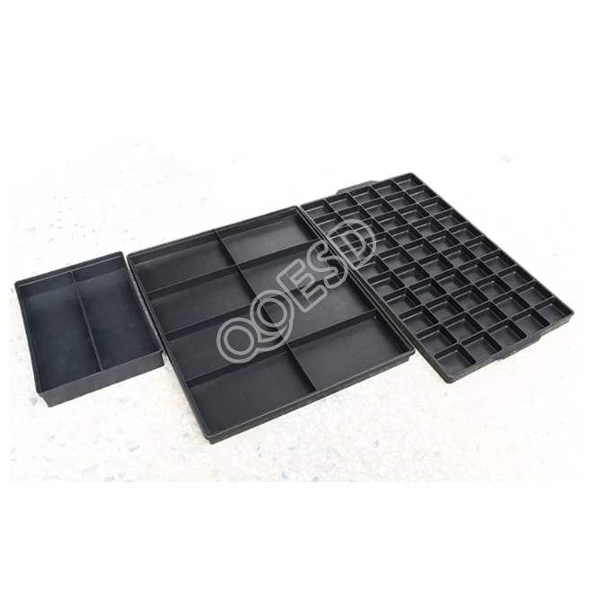 Anti-Static Component Storage Tray - Multi-Compartment ESD Plastic Sorting Tray for Phone Parts, Watches & Electronic Components