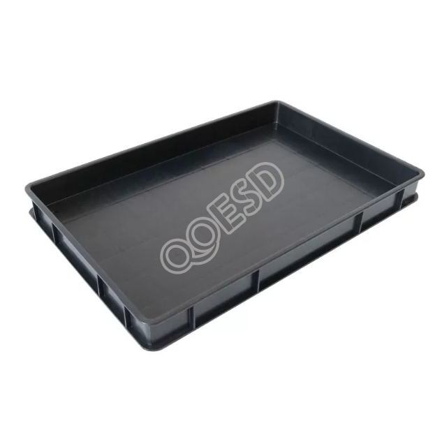 Black Thick ESD Anti-Static Plastic Tray Box for Electronic Components
