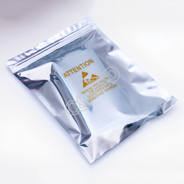 Printed ESD Anti-Static Shielding Ziplock Bags, Plastic Resealable Pouches with ESD Mark for Motherboards, Hard Drives & Electronic Components